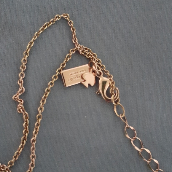 Sold*NWOT Kate Spade rose gold necklace - Picture 2 of 4